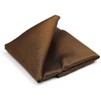 Suitable Zijde Pochet Bruin -