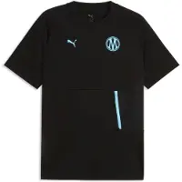 Puma Olympique de Marseille PUMATECH T-shirt met zakje voor Heren, Blauw/Zwart, Maat XL
