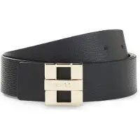 HUGO Dames Zita zwarte leren riem (85cm), Casual, Leer 50522681