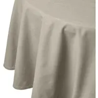 Homescapes Rond Tafelkleed Grijs - 178 cm, 100% Katoen