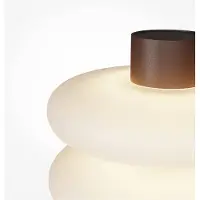 Maytoni Tafellamp Nuvem, dimbaar, bruin / roest, Woon-/ Eetkamer, Glas, Modern, Tafellamp