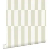 ESTAhome behang strepen lichtgroen - 50 x 900 cm - 132234