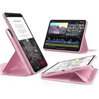 ESR Hoes Geschikt voor iPad Pro 13 (2024/2025) - Shift Book Case - Beschermhoes met Standaard - 9 Kijkhoeken - Sleep/Wake - Roze