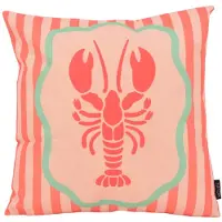 NOVÉE Coral Lobster Kreeft Kussenhoes | 45x45 cm | Katoen/Linnen