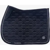 PS of Sweden FW'24 Velvet Monogram Dekje Black - Springen Cob