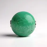 Cavill - 925 Sterling Zilver Gerhodineerde Hanger - 49 ct Ronde Chrysopraas uit Australië - Moderne Zilveren Sieraden voor Dames