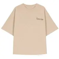 NIK&NIK rechtvallend T-shirt met backprint - lichtbruin Meisjes Katoen Ronde hals - maat 164