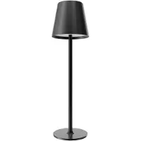 MMOBIEL LED Tafellamp Dimbaar Oplaadbaar van – Draadloze Metalen Tafellamp met Touchbediening, 3 Lichtkleuren, USB-C, 5200mAh Accu voor Binnen & Buiten, Slaapkamer, Restaurant, Bar, Patio – Zwart