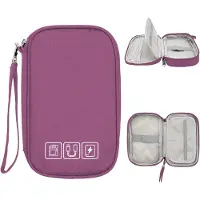 Famanu - Kabel Organizer Tas - Waterdichte Elektronische Organizer voor Kabels & Accessoires - Purper