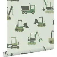 ESTAhome behang voertuigen groen - 50 x 900 cm - 132242