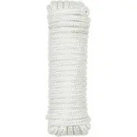 vidaXL Boottouw 12 mm 12 m Wit Polyester