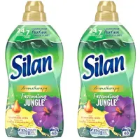 Silan Aromatherapy Fascinating Jungle Essentiële Oliën en Langdurige Parfum - Multipack - Wasverzachter - 72 (2x48) Wasbeurten 2,112l (2x1,056l)