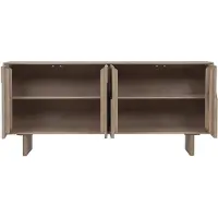 Vente-unique Dressoir met 4 deuren van mangohout - Naturel licht - BERLAMA van Maison Céphy