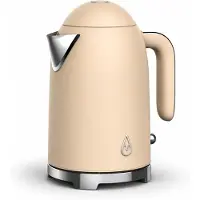 Motivai Waterkoker – 1.7L – 2200W – BPA-vrij & PFAS-vrij RVS – Retro – Matte Beige