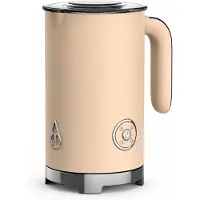 Motivai Melkopschuimer – Elektrische Milk Frother 300 ml Retro – BPA-vrij & PFAS-vrij – Voor Warm & Koud Melkschuim – Cappuccino & Latte – Matte Beige