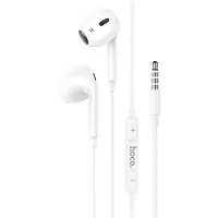 Hoco Oortjes met draad - Microfoon - In Ear Oordopjes - 3,5mm Jack Aansluiting - 120cm kabel - Wit