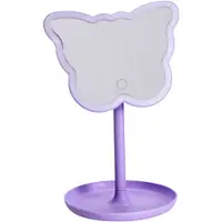 Home & Styling Spiegel met verlichting - Vlinder - Paars