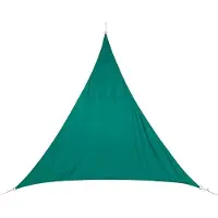Hespéride Schaduwdoek/zonnescherm Curacao driehoek mint groen waterafstotend polyester - 5 x 5 x 5 meter - Terras/tuin zonwering