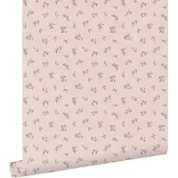 ESTAhome behang vintage bloemetjes paars - 50 x 900 cm - 132222