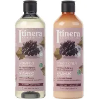 Sarcia.eu ITINERA - Cosmetische set: conditioner + shampoo voor krullend haar, met Toscaanse rode druiven, 2x370ml