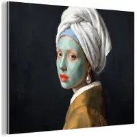 MuchoWow Aluminium schilderij 40x30 cm - Wanddecoratie metaal - Iconisch - Modern - Kleurrijk - Metalen muurdecoratie woonkamer - Decoratie industrieel - Foto op dibond - Industriële accessoires slaapkamer