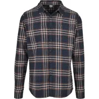 Urban Classics Overhemd navy / roestrood / wit