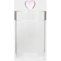Sissy-Boy Glazen pot met roze hartje