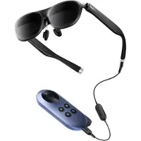 Rokid Joy 2, Max 2 AR-bril Zwart met Station, 215 inch draagbaar scherm, 50° beeldhoek en 1000 nits helderheid, Gameconsoles en computers, compatibel met Android