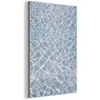 MuchoWow Aluminium schilderij 120x180 cm - Wanddecoratie metaal - Water - Reflectie - Zonlicht - Metalen muurdecoratie woonkamer - Decoratie industrieel - Foto op dibond - Industriële accessoires slaapkamer
