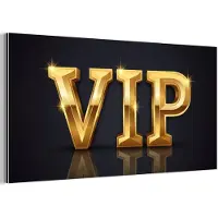 MuchoWow Aluminium schilderij 120x60 cm - Wanddecoratie metaal - VIP - Goud - Schittering - Metalen muurdecoratie woonkamer - Decoratie industrieel - Foto op dibond - Industriële accessoires slaapkamer