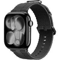 Strap-it Sportief siliconen bandje geschikt voor Apple Watch 1/2/3/4/5/6/7/8/9/10/11/SE/SE2/SE3 - Maat: 38/40/41/42mm Zwart