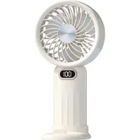 VHV -Draagbare Bureauventilator - Krachtige Turboventilator met USB Oplaadfunctie - Stille Tafelventilator met Snelle Verkoeling voor Kantoor, Slaapkamer en Kamperen - Mini Ventilator - Wit