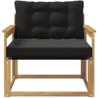 vidaXL Buiten bank set Massief Acaciahout en Textilene Wit