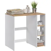 Vicco Wasmachinekast Viktor Wit/Artisanaal eiken 93.6 x 88.2 cm, Model 60594