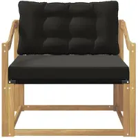 vidaXL Buiten bank set Massief Acaciahout en Textilene Wit