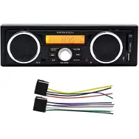 Wella 1 Din Autoradio MP3 Handsfree Bellen Autoradio Ingebouwd met 2 Luidsprekers Ondersteunt FM USB AUX