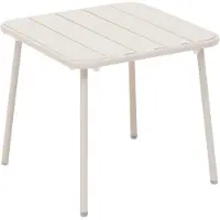 Hespéride Bijzettafel / tuin salon tafel Phuket - metaal - wit - 45 x 45 x 41 cm - voor buiten