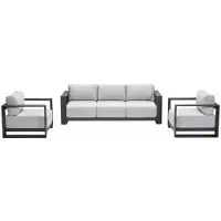 Garden Impressions Malakka loungeset 3 - delig carbon black/valley sand
