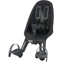 Qibbel Air Fietsstoeltje Voor - Midnight Black - Stuurpenbevestiging - Voorzitje - Fietszitje - Stuur