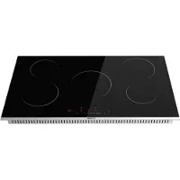 Wiggo WH-E935G(B) - Inbouw Inductiekookplaat - 90 cm - 5 kookzones - Slider bediening - 3 Fasen Geen stekker - 5 jaar garantie - Zwart
