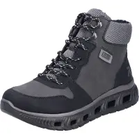 Rieker Boots 'Stiefelette Damen M6023 45 Leder-Mix in schwarz' zwart