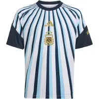 Adidas Functioneel shirt 'Argentinien 26 Pre-Match' navy / lichtblauw / goud / wit