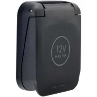 Scanstrut Ventura Outdoor Power Outlet 12v Zwart