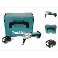 Makita DJN 161 T1J 18V accu knabbelschaar + 1x accu 5,0Ah + Makpac - zonder lader