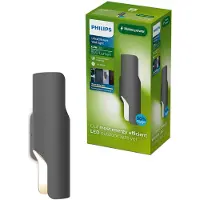 Philips Wandlamp buiten Fira, alu / grijs / zink, Aluminium, Wandlamp buiten