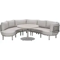 Garden Impressions Algarve lounge dining set 4-delig - urban sand