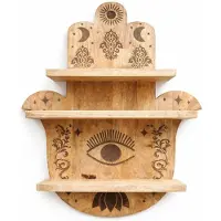 Ancient Wisdom Hamsa-vormige wandplank