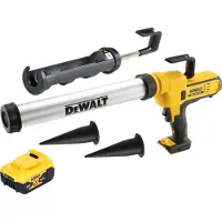 DeWalt Accessoires voor kit, DCE 581 NK snoerloos patroonpistool 18 V 310 ml + 1x oplaadbare batterij 5.0 Ah + koffer - zonder
