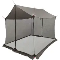 vidaXL Campingzeil met netwanden Bruin Grijs 270 x 210 x 210 cm