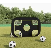 OEM Voetbaldoel met doelgebied - Set van 2 - 120x80x80 cm - 2-in-1 opklapbaar voetbalnet - Voor precisietraining en spel - Met draagtas